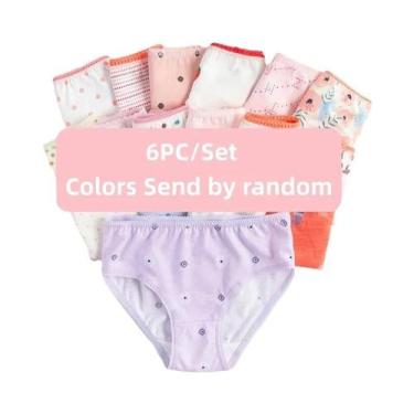 Imagem de Conjunto De 6 Calcinhas De Algodão Com Estampa Floral Para Meninas, Ca
