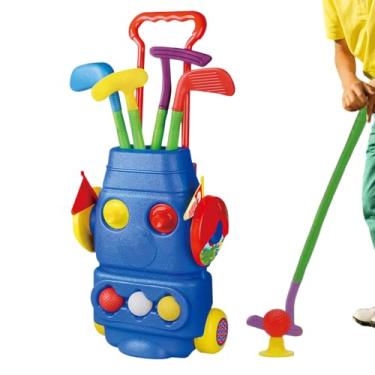 Imagem de Tacos de golfe para crianças, treinador de golfista para bebês | Conjunto de treinamento interativo de funções físicas infantis para gramado ao ar livre, praia, quintal, colocação, verde, escola, sala