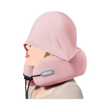 Imagem de Almofada De Pescoço Em Espuma De Memória Em Formato De U, Portátil E D