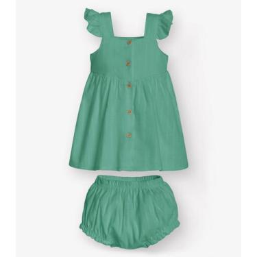 Imagem de Vestido com Calcinha Bebê Trick Nick Verde, 2, Verde