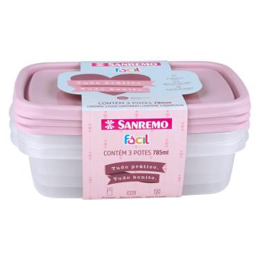 Imagem de Conjunto 3 Potes 785ml Sanremo 165/7