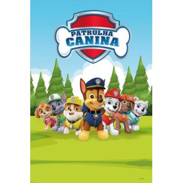Imagem de Painel Festa Retangular P/ Casado 1,5x2,2m Patrulha Canina 2 - Fantasi