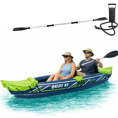 Imagem de Caiaque Inflável Importway 2 Q4life X 2 Pessoas Kit de Acessórios