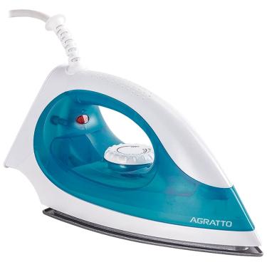 Imagem de Ferro de Passar Roupa a Seco Base Antiaderente Controle de Temperatura 110V 127V Agratto Facile