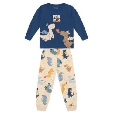 Imagem de Pijama infantil menino de dragão Brandili-Masculino
