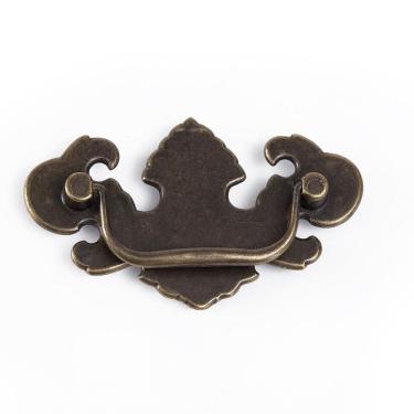 Imagem de Kit 2 Puxadores Para Gavetas E Armarios Alça Ouro Velho