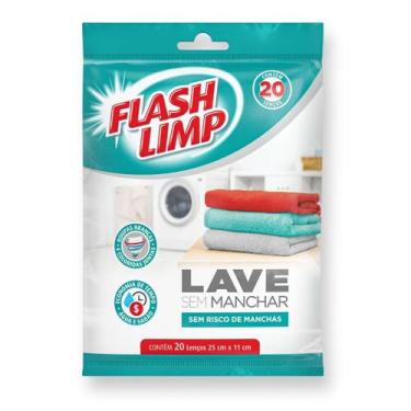 Imagem de Lave Sem Manchar Lenço Antimanchas para Roupas Máquina de Lavar Flash 