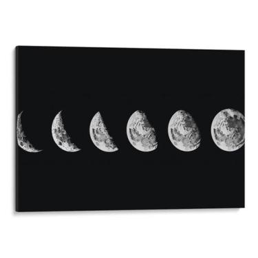 Imagem de Quadro Fases da Lua Ascendente Pintura - Mioquadros, 60x40 cm, Borda I