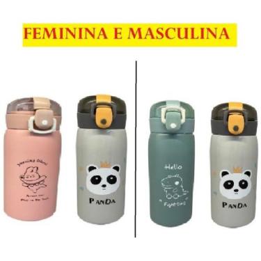 Imagem de OFERTA Garrafa Térmica de 350ml De Aço Inox Vedação Infantil Com Canud