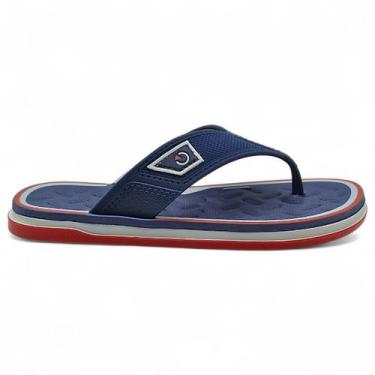 Imagem de Chinelo Infantil Cartago Malaga Sport Masculino Macio Leve, Azul, 32/3
