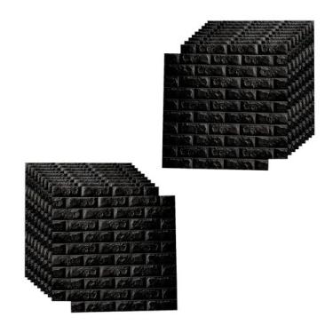 Imagem de Kit 15 Papel Parede Decorativo 3D Tijolinho 70x77cm Adesivo Autocolant
