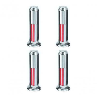 Imagem de Kit 4 Porta Canudo 300MM para Organização em Aço Inox 430 com Base 11CM para Bancada Higipack