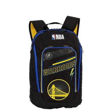 Imagem de Mochila Grande 2 Compartimentos NBA Legend Golden State - Preto e Azul