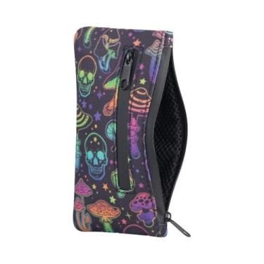 Imagem de Bolsa Portátil Com Estampa De Caveira De Cogumelo, Forrada Com Carbono