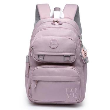 Imagem de Mochila De Costas Feminina Spector Escolar Resistente Casual, U