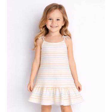 Imagem de Vestido Infantil Alça Com Laço Nas Pontas Select Azul, 4, Azul