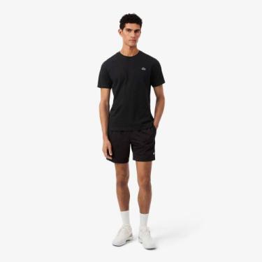 Imagem de Shorts Esportivos Ultra Dry Modelagem reta - Lacoste, GG, Preto