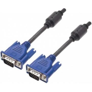 Imagem de Cabo Vga Macho X Vga Macho C/ Filtro 1,5m Azul Importado - Mxt
