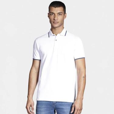 Imagem de Camisa Polo Aramis Basic 4 Frisos In25 Branco Masculino, XGG