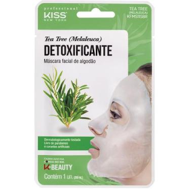 Imagem de Máscara Facial Kiss Tea Tree Melaleuca KFMS11SBR - Kiss New York