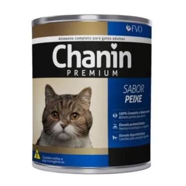 Imagem de Ração Úmida Chanin Lata para Gatos Adultos Sabor Peixe 280g