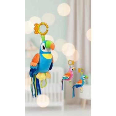 Imagem de Móbile Pelúcia Papagaio Estimulação Sensorial Infantil - Congratulatio