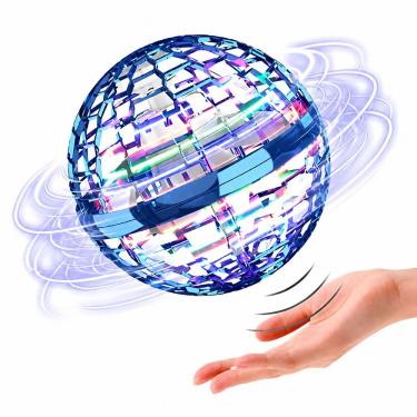 Imagem de Brinquedo Eletrônico Infantil Bola Voadora Spinner LED Boomerang Giro 360 graus  Recarregável USB Utimix