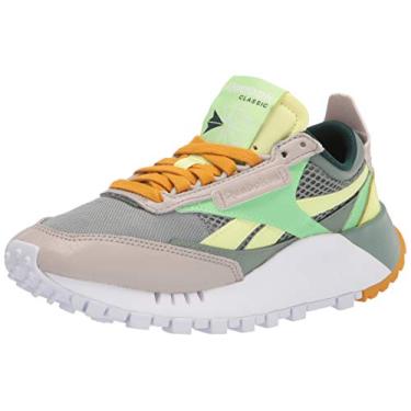 Imagem de Reebok Tênis Legacy de couro clássico unissex para adultos, Hargrn/Neomnt/Sansto, 12 Women/10.5 Men