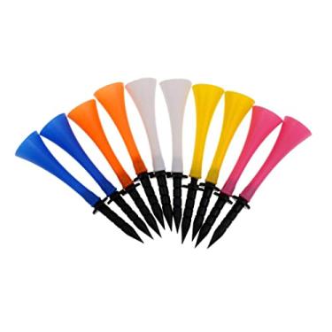 Imagem de shamjina 10 Peças de Golfe Tees 83 Mm Padrão de Trompete para de Golfe, Cor misturada