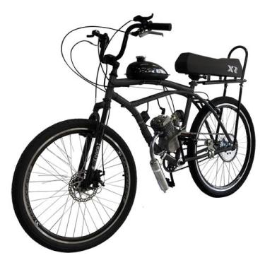 Imagem de Bicicleta Motorizada 80 Cilindradas Coroa 52 Frdisc/Susp Banco Xr Rock