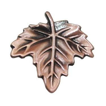 Imagem de 5 pcs maple folhas manusear e botões vintage botões de bronze para gaveta de cozinha armários armários pequeno puxão alça único buraco YYDFPIIA (Color : Red Copper)