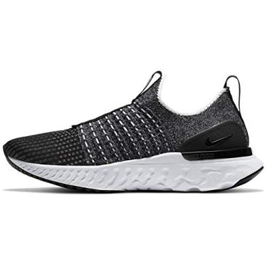 Imagem de Nike React Phantom Run Flyknit 2 Womens Casual Running Shoe Cj0280-002 Size 11.5 Black/White