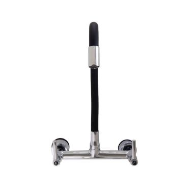 Imagem de Torneira Misturador Color Flexível Preto Cozinha Parede Meli