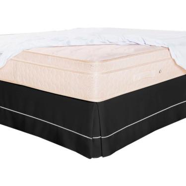 Imagem de Saia Para Cama Box Solteiro Preto