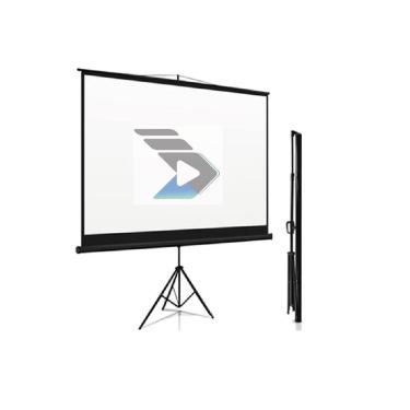 Imagem de Tela de Projeção Tripé 2,40m x 1,80m GRM -GTTM120V - 4:3 - 120 Polegadas
