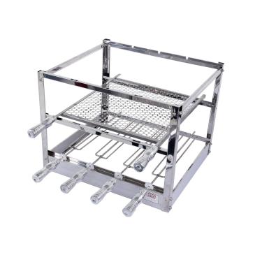 Imagem de Suporte de Inox para Churrasqueira 70x50