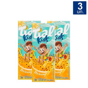Imagem de Kit 3X Suco Tial Kids Maracujá 200ml