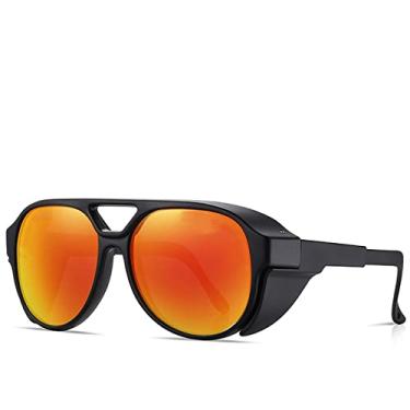 Imagem de Óculos de ciclismo polarizado masculino MTB Óculos de bicicleta UV400 Óculos de ciclismo de estrada à prova de vento Óculos de sol femininos esportivos com estojo, PV04 C1, Z