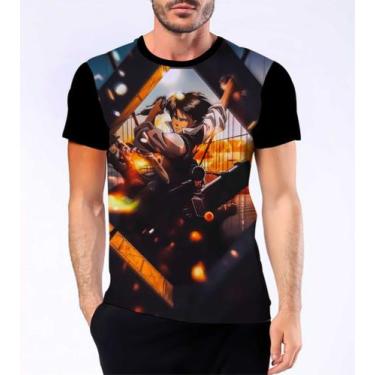 Imagem de Camisa Camiseta Levi Ackerman Capitão Attack On Titan Hd 8 - Dias No E