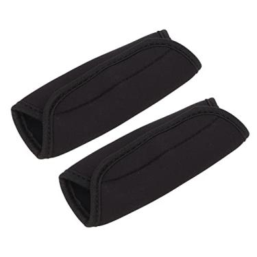 Imagem de Capa de Alça de Carrinho de Reposição, Alças Polidas de Carrinho 2 Peças Com Prendedor de Gancho e Laço para Viagem