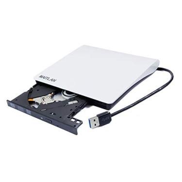 Imagem de Disco óptico Superdrive USB 3.0 externo DVD CD Superdrive pop-up, 8x DVD-RW DL CD gravador Player para Apple MacBook Pro 2015 2014 2013 Retina A1502 A1398 2012 A1278 1286 13,3 15,4 polegadas Laptop Branco