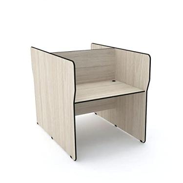 Imagem de Mesa Estação de Trabalho e Atendimento Dupla com Painel Maxxi Pandin Móveis