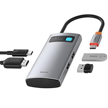 Imagem de Baseus 4-in-1 HUB USB C, Tipo C HDMI 4K/30Hz Carregamento 100W Power Delivery PD, 2 USB 3.0