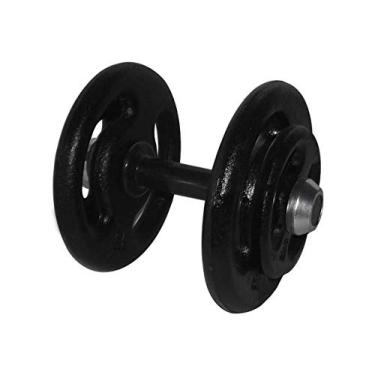 Imagem de Dumbbell Pintado Pegada Emborrachada Academia Fitness 14kg