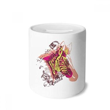 Imagem de DIYthinker Porta-moedas de cerâmica Art Pinto Flower Yellow Pink Money Box