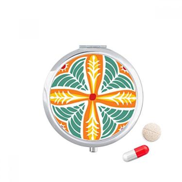 Imagem de Porta-comprimidos de civilização Ancient Civilization Flowers Mexico Totems