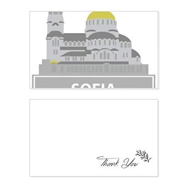 Imagem de Sofia Bulgaria — Cartão de agradecimento com estampa de marco cinza (cartão de agradecimento)