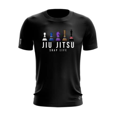 Imagem de Camiseta Jiu Jitsu Xadrez Cavalo King Bjj Shap Life Academia