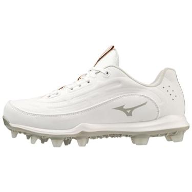 Imagem de Mizuno Chuteira feminina Finch Elite 6 de softball, baixo TPU, Branco, 7