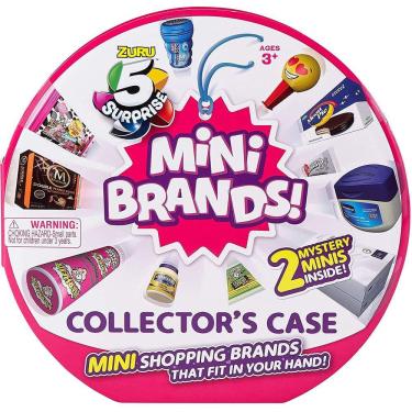 Imagem de 5 Mini Marcas Surpresa Colecionadores Case Série 1 por Zuru (Inclui 2 Mini Brinquedos)